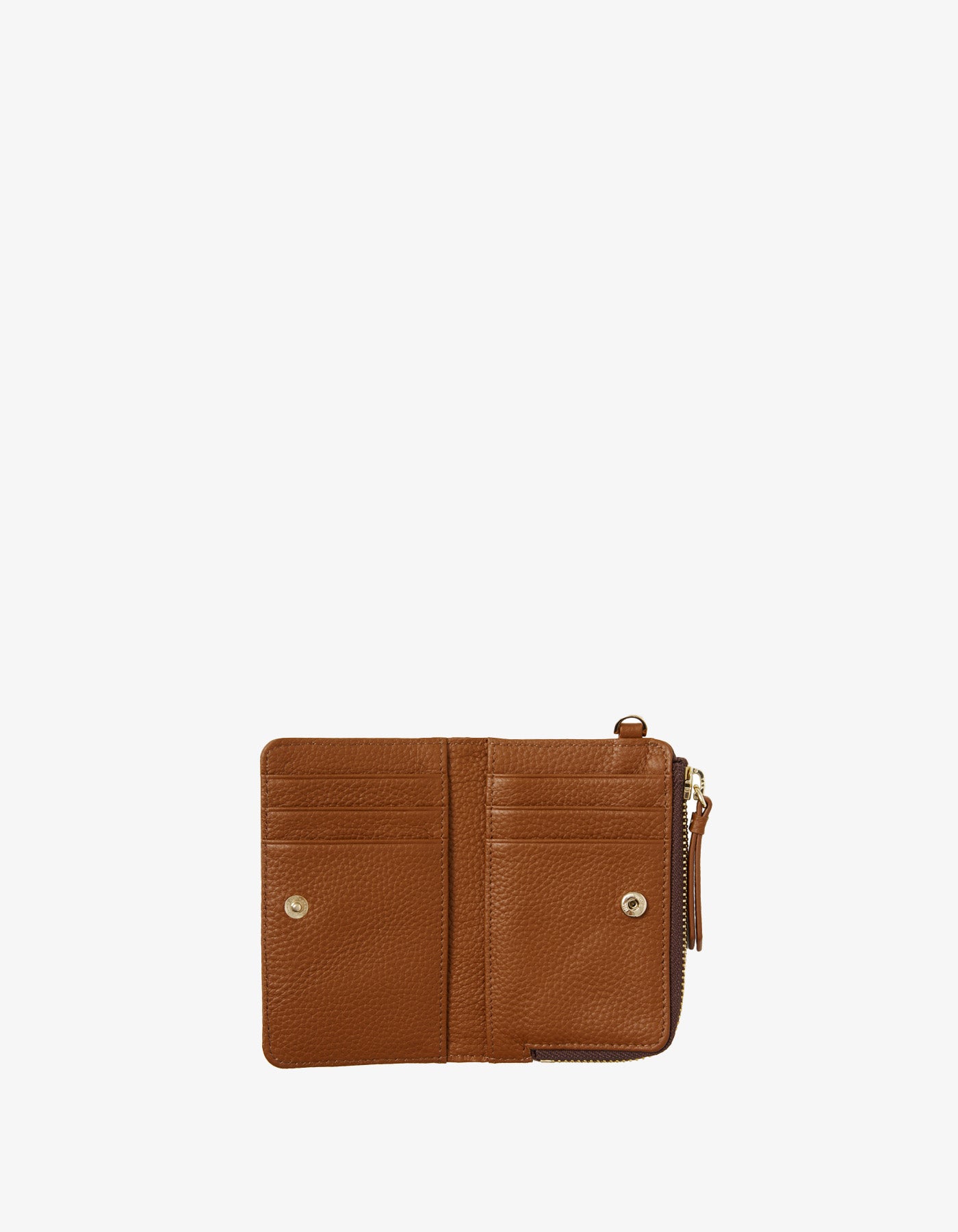 Saben Wednesdays Wallet Tan Croc White Stitch