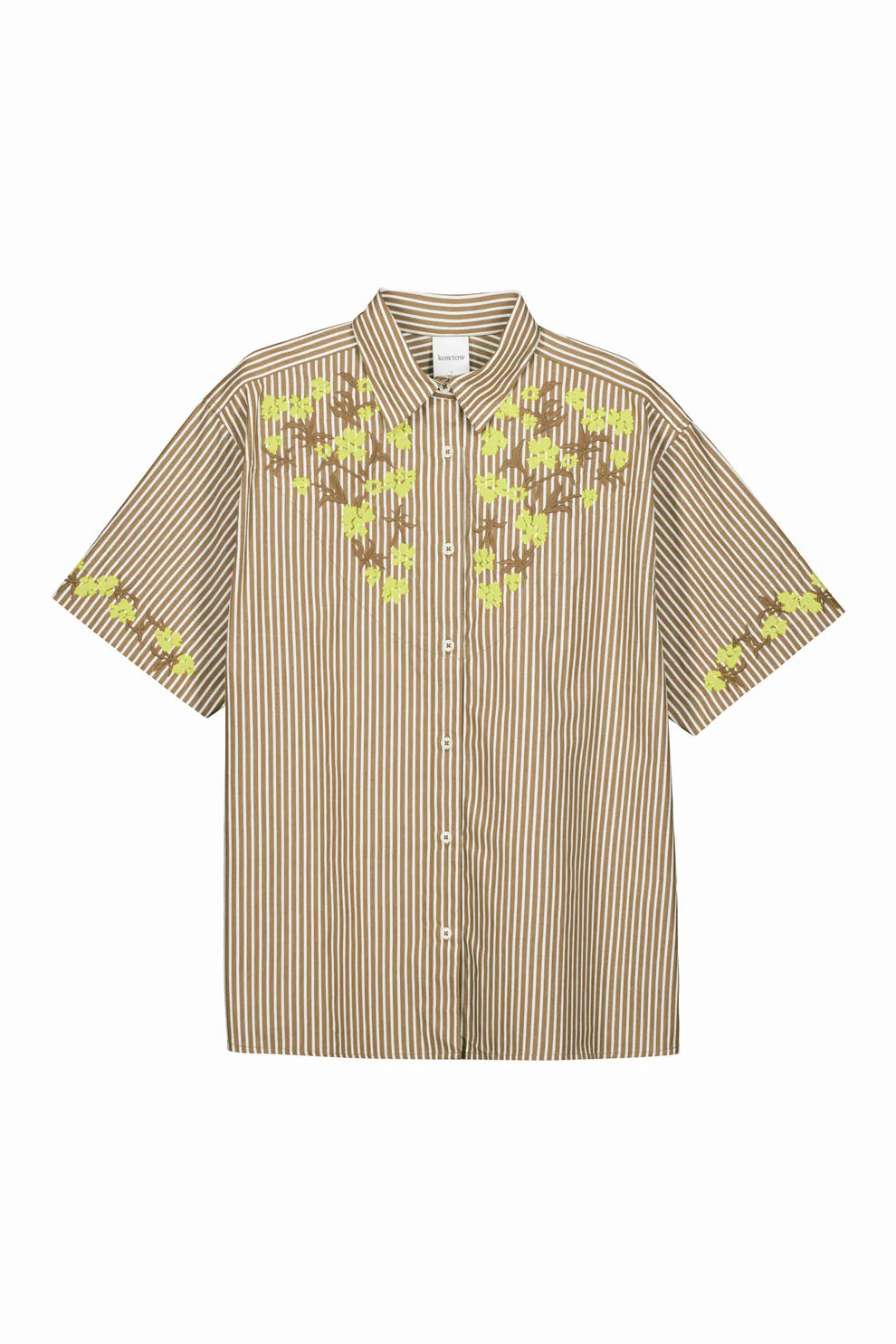 Kowtow Wildflower Shirt Treetop Stripe