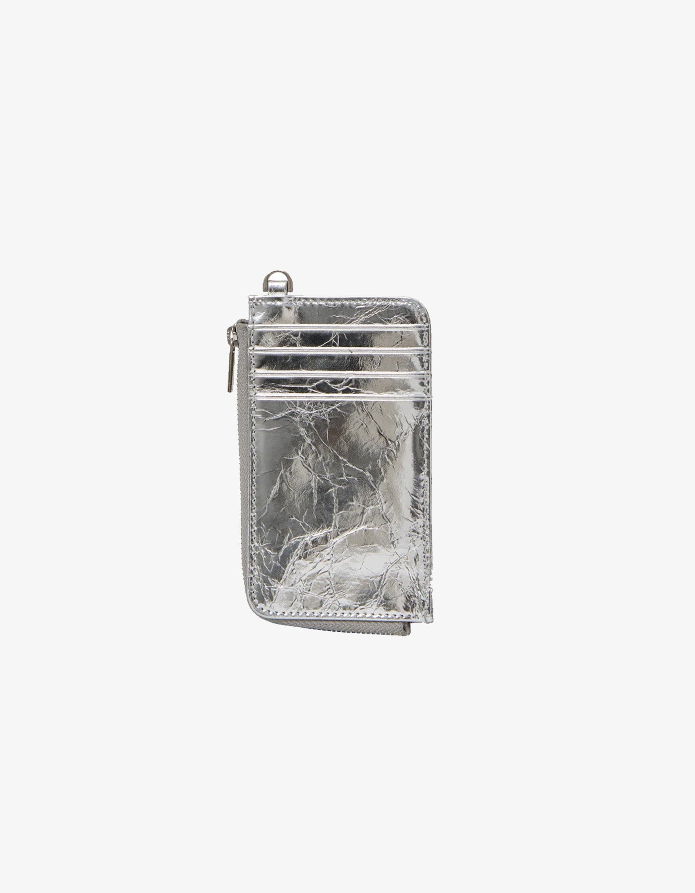 Saben Winona Card Holder Silver Crinkle