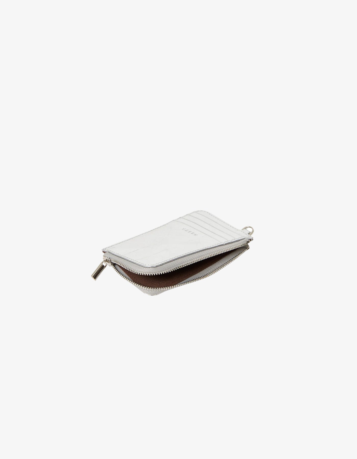 Saben Winona Card Holder Silver Crinkle