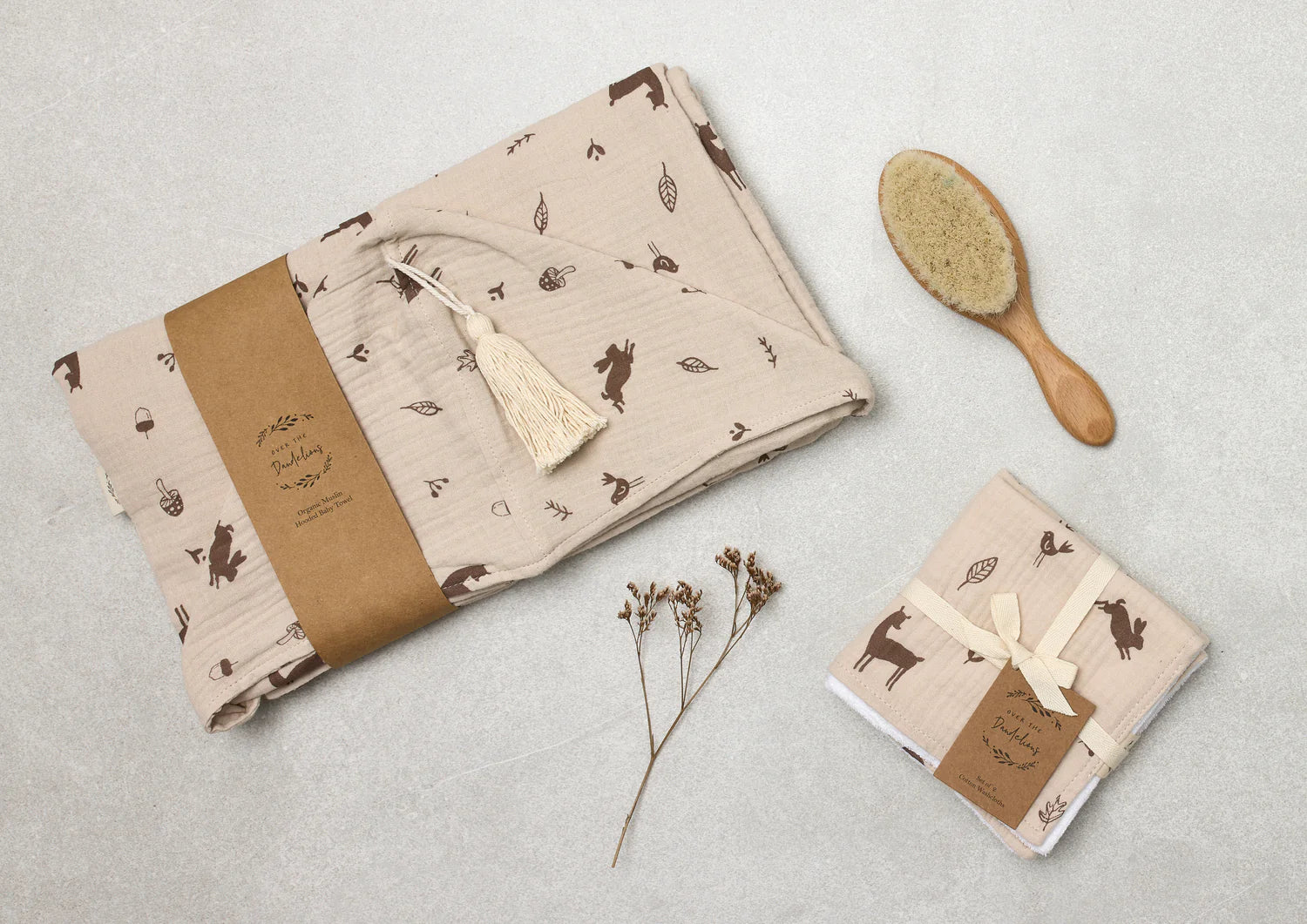 Over The Dandelions Hooded Towel Woodlands