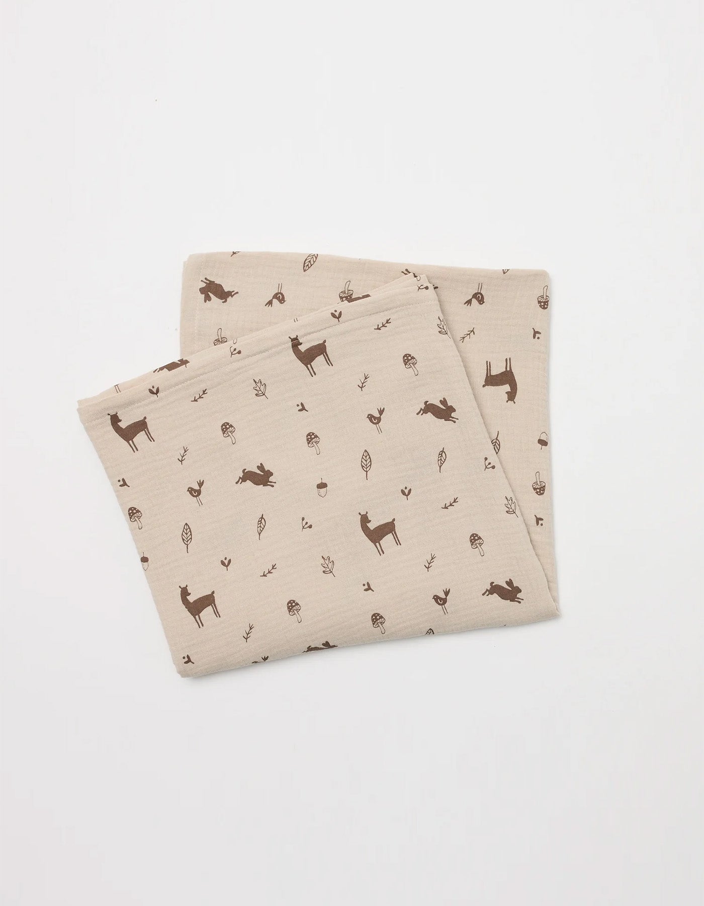 Over The Dandelions Organic Muslin Swaddle -Woodlands