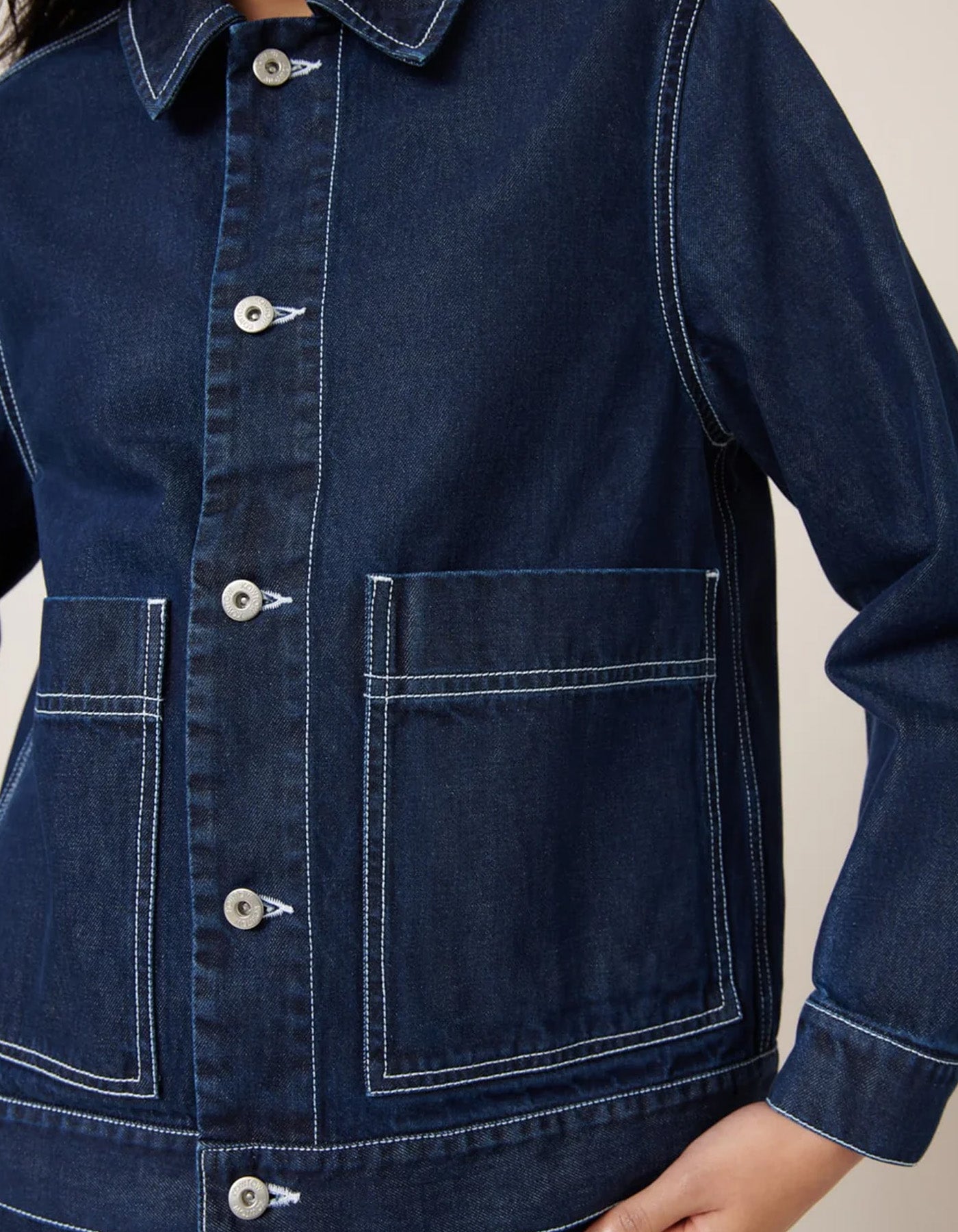 Kowtow Worker Jacket Indigo Denim