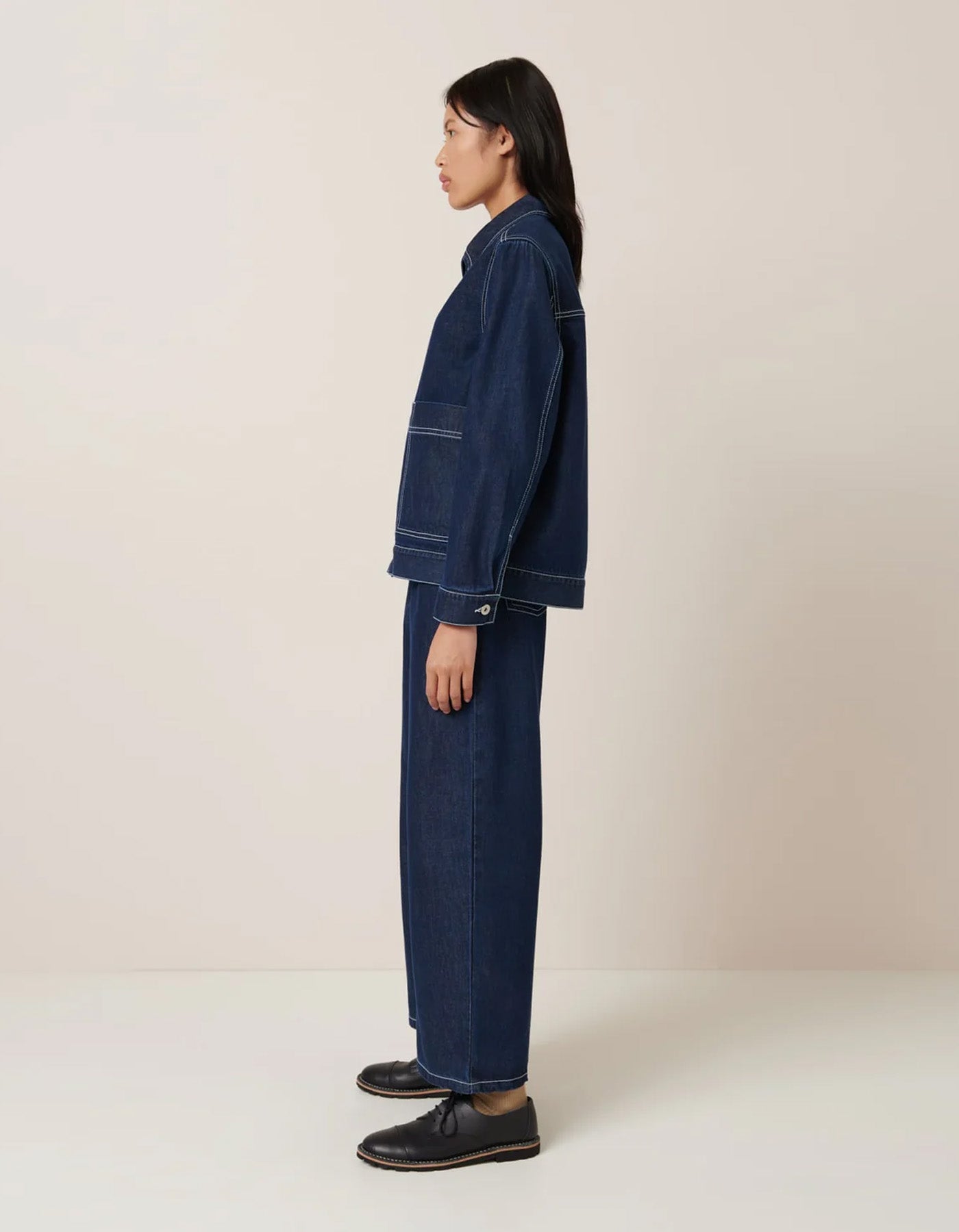 Kowtow Worker Jacket Indigo Denim