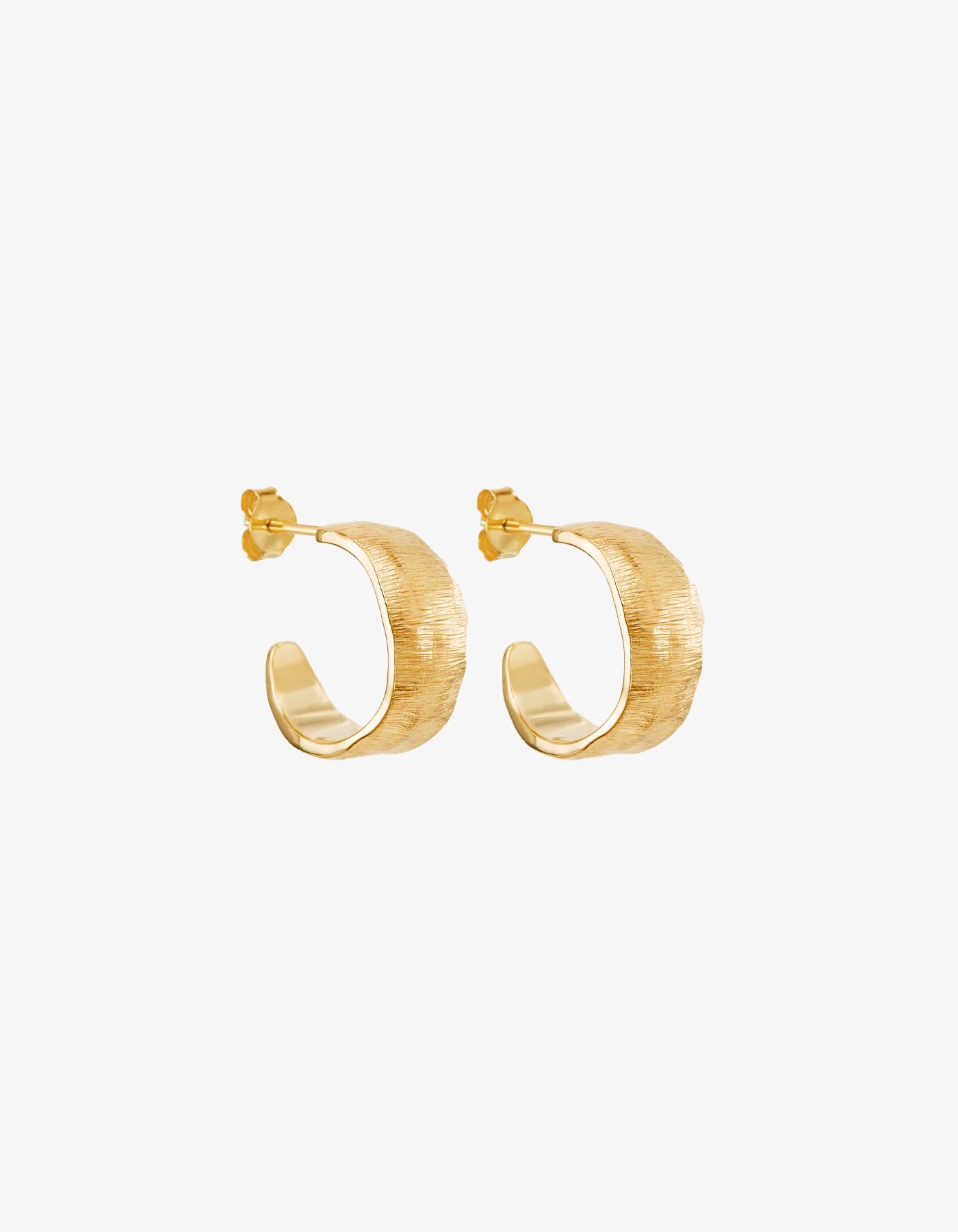 By Charlotte Woven Light Hoops Gold