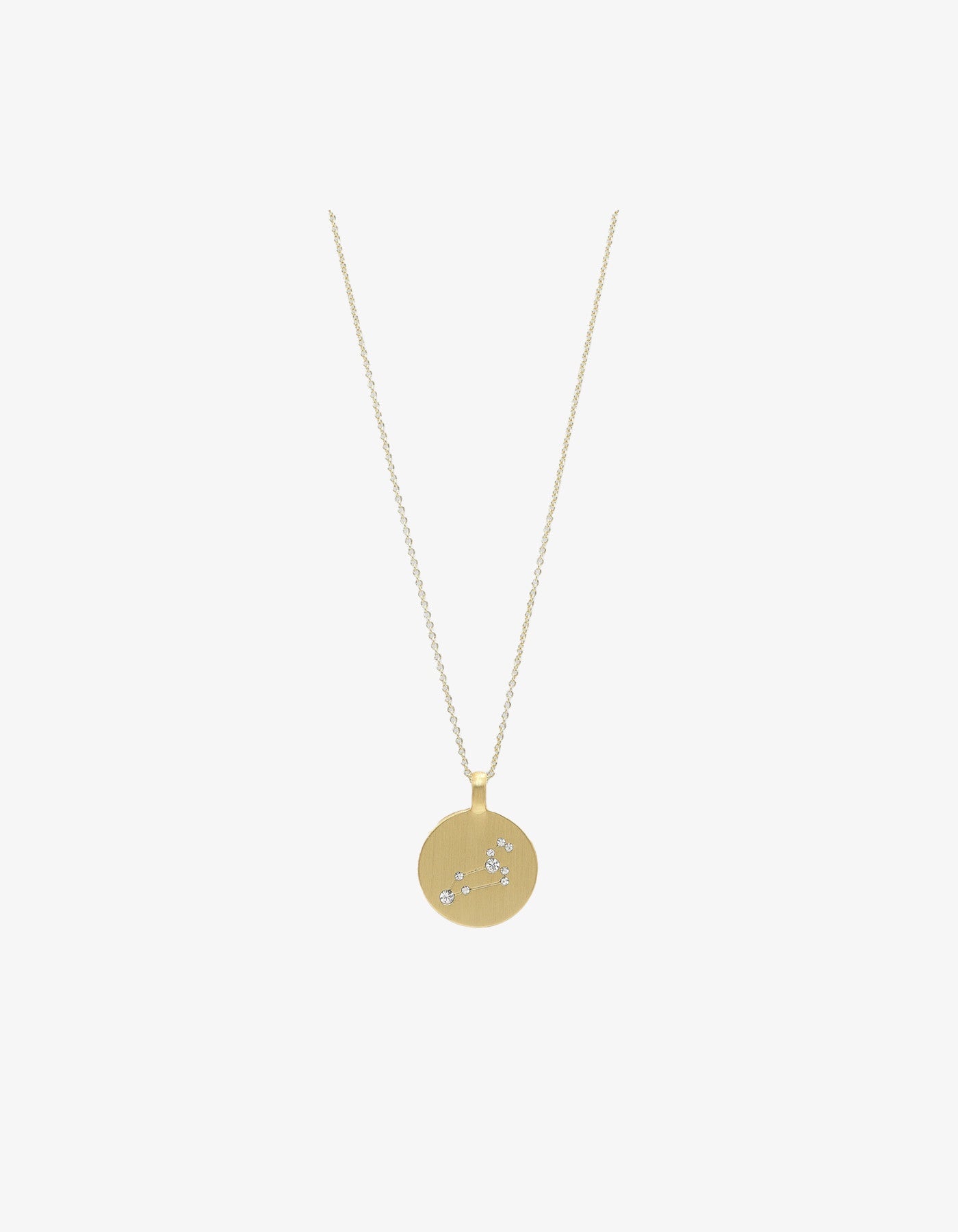 Pilgrim Leo Recycled Zodiac Sign Necklace - Gold Plated