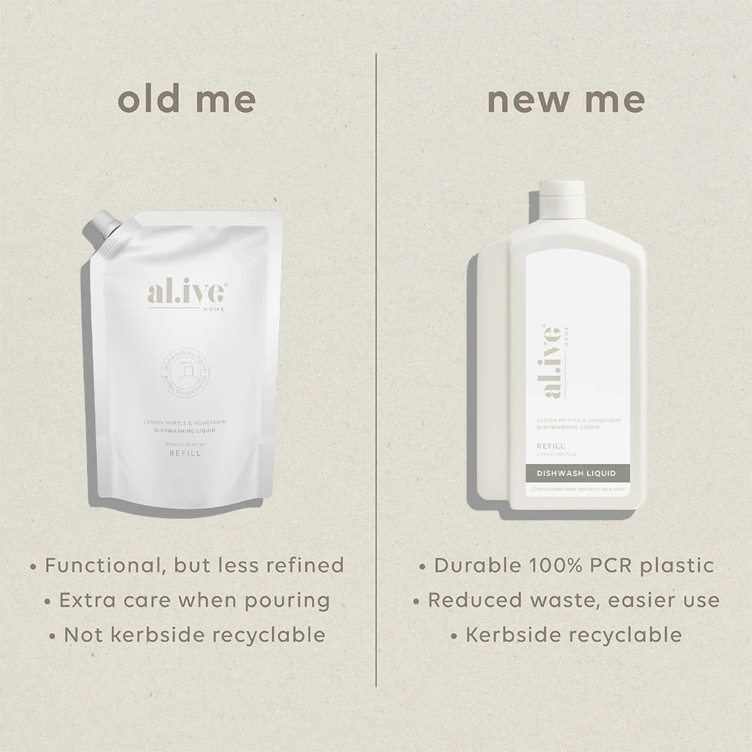 al.ive 1 L Dish Wash Refill - Lemon Myrtle & Honeydew