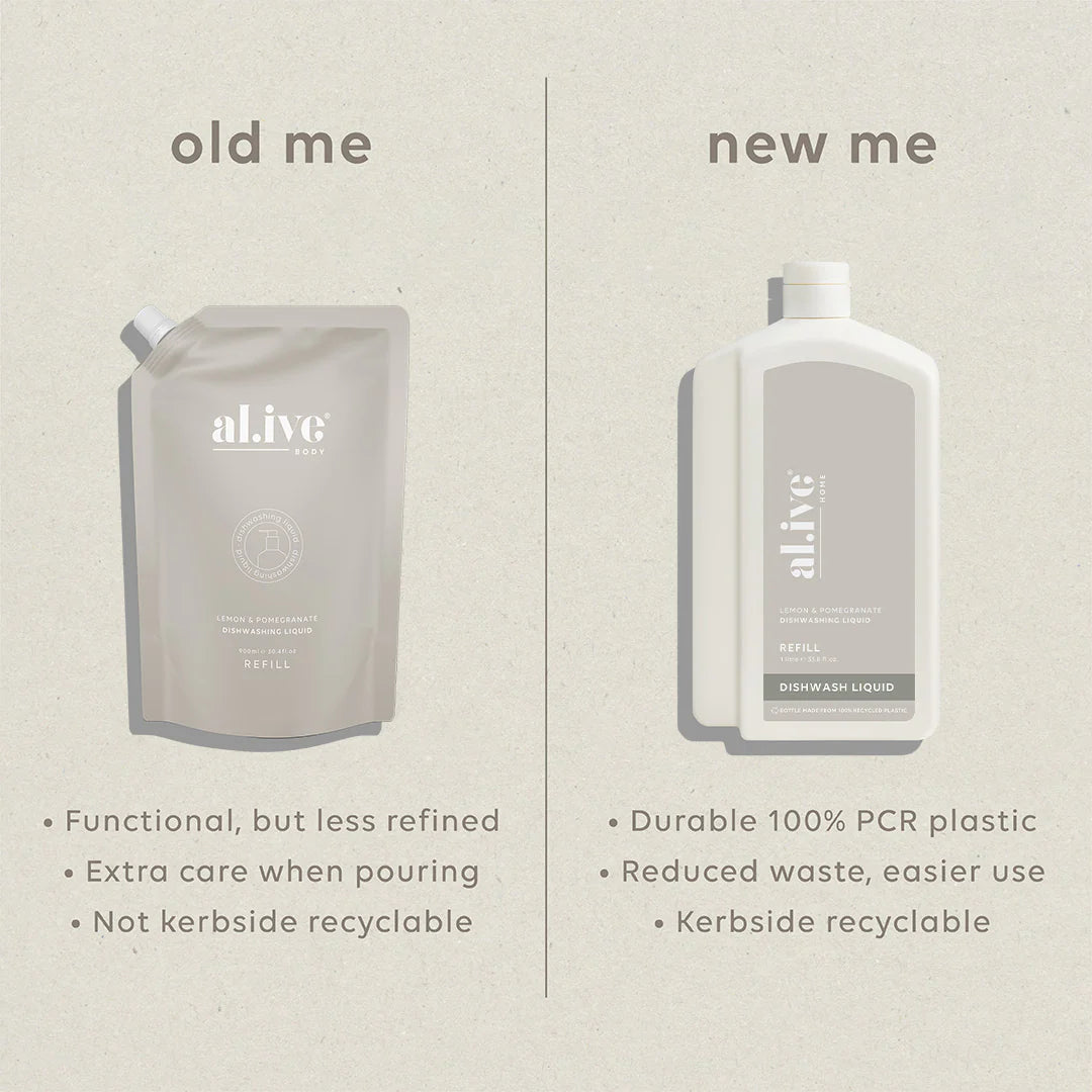 al.ive 1 L Dish Wash Refill - Lemon & Pomegranate