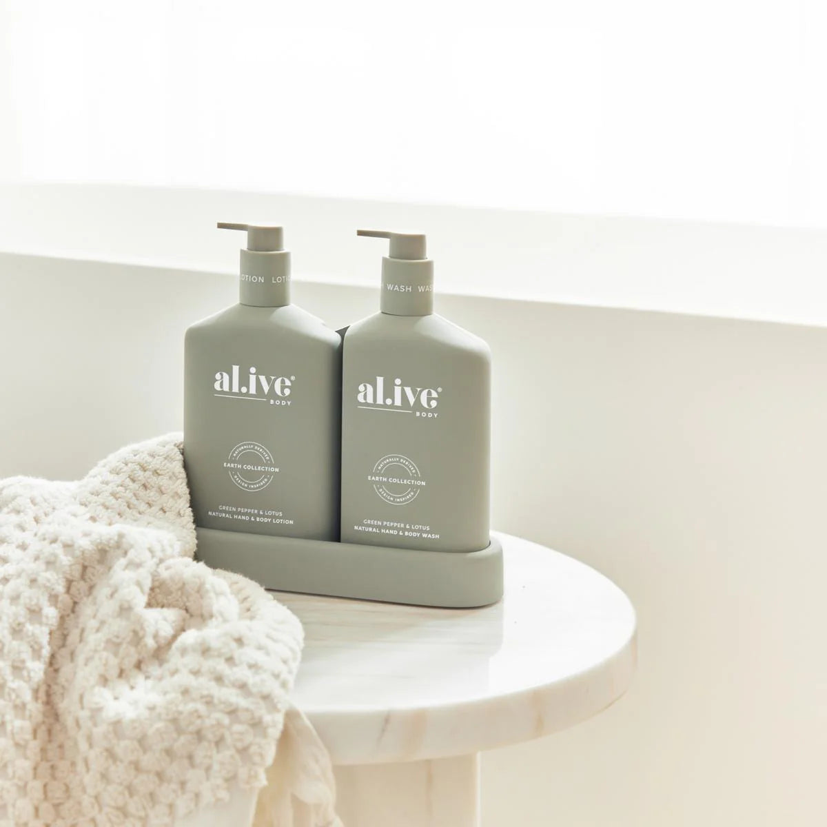 al.ive Wash & Lotion Duo - Green Pepper & Lotus