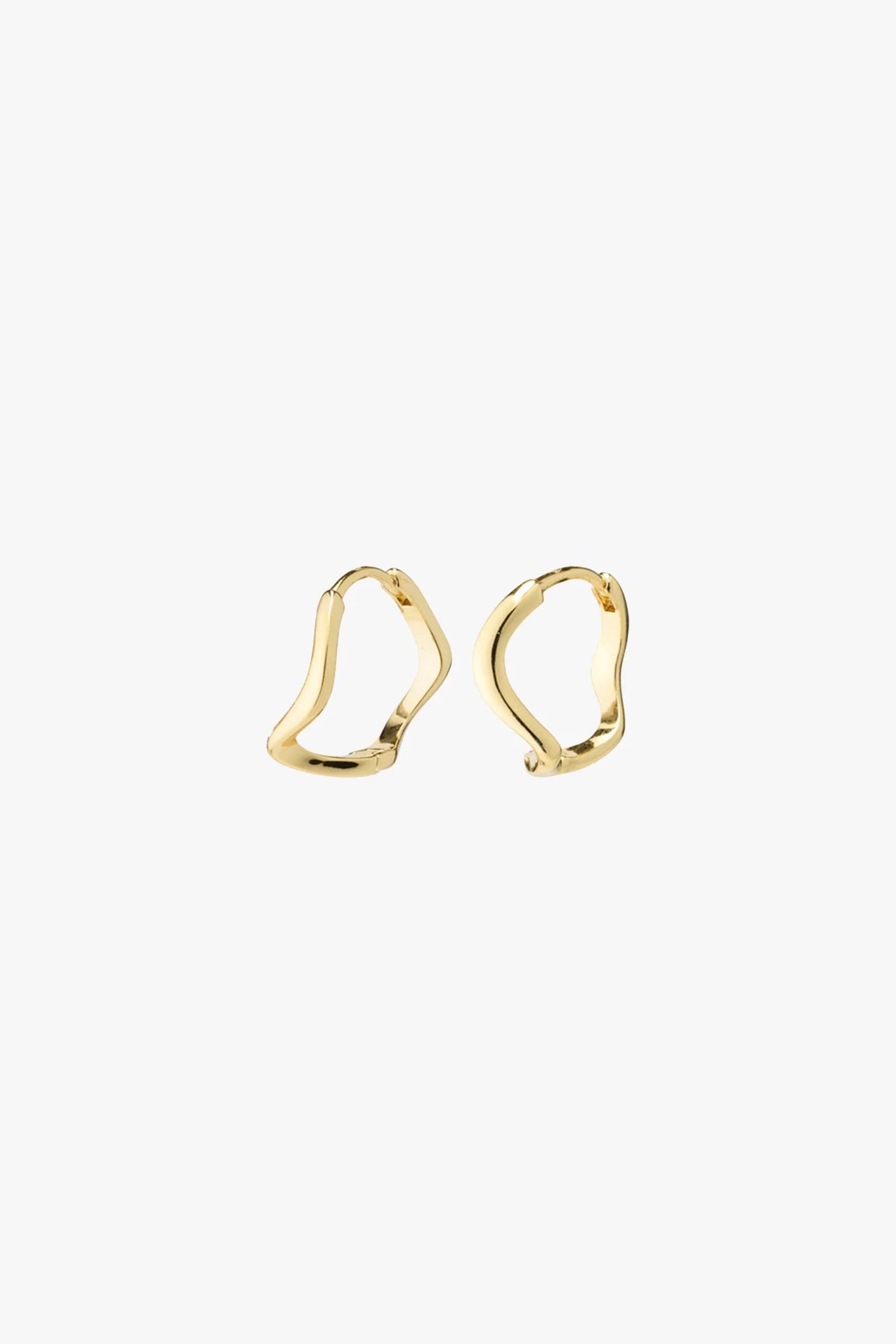 Pilgrim Alberte Organic Shape Earrings Gold Plated