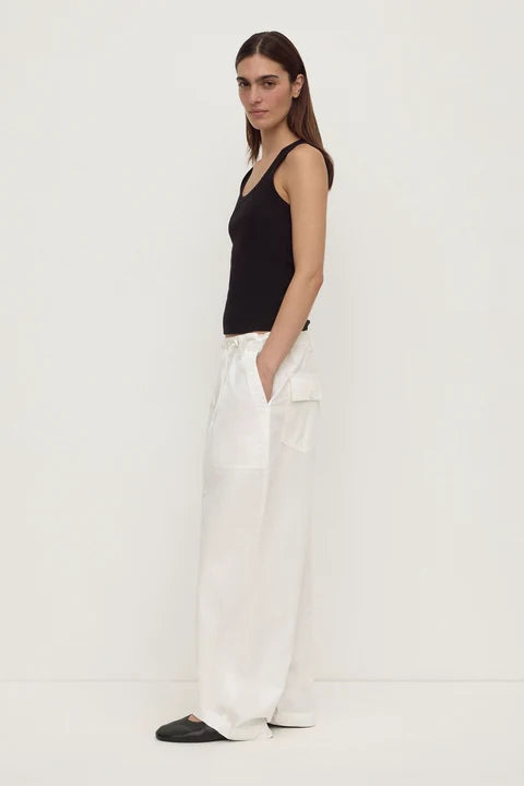 Assembly Label Robyn Scoop Neck Rib Tank Black