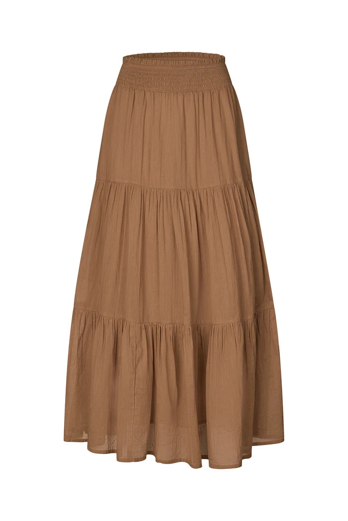Lollys Laundry Diamond Maxi Skirt Camel