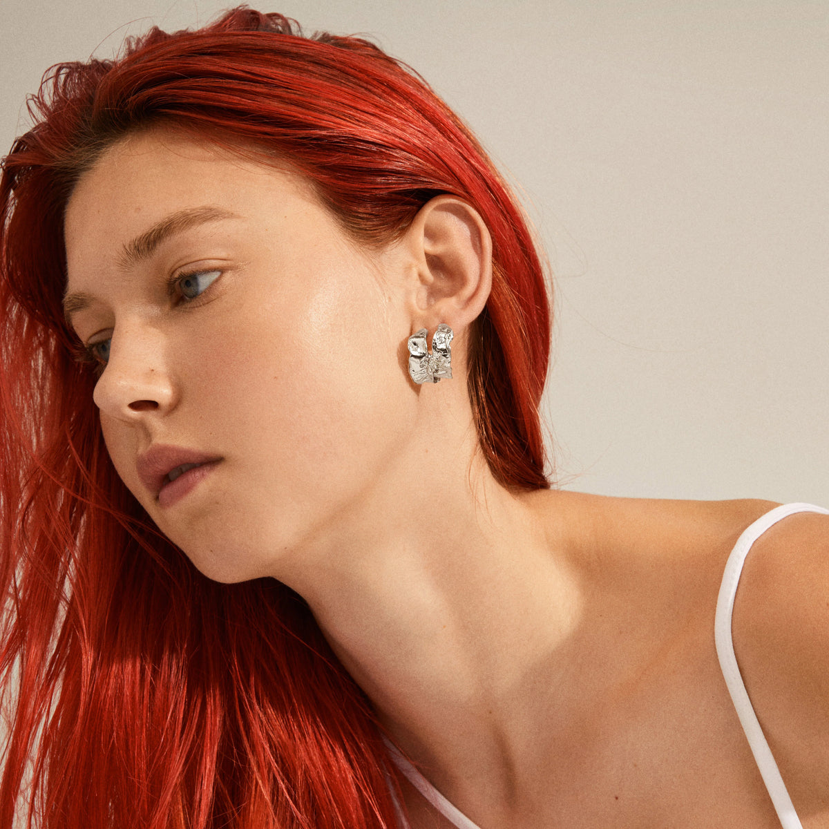 Elara Recycled Earrings - Silver Plated