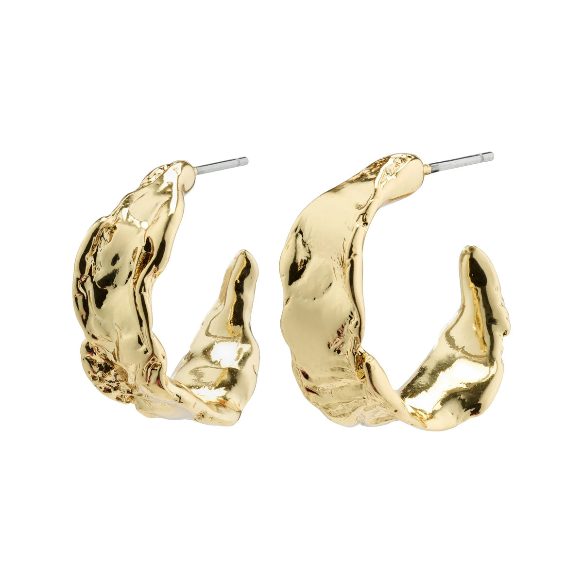 Pilgrim Elara Organic Shaped Earrings Gold