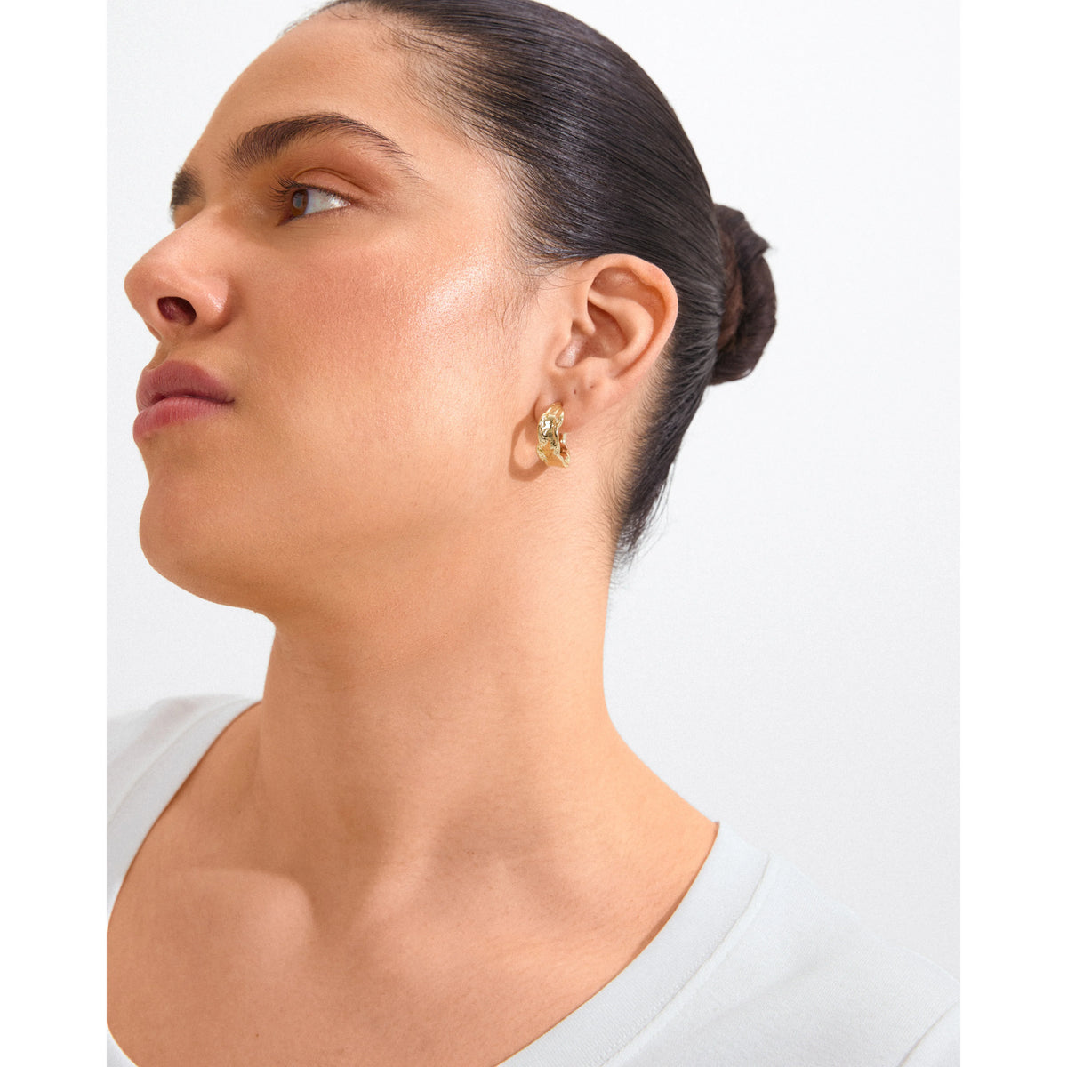 Pilgrim Elara Organic Shaped Earrings Gold