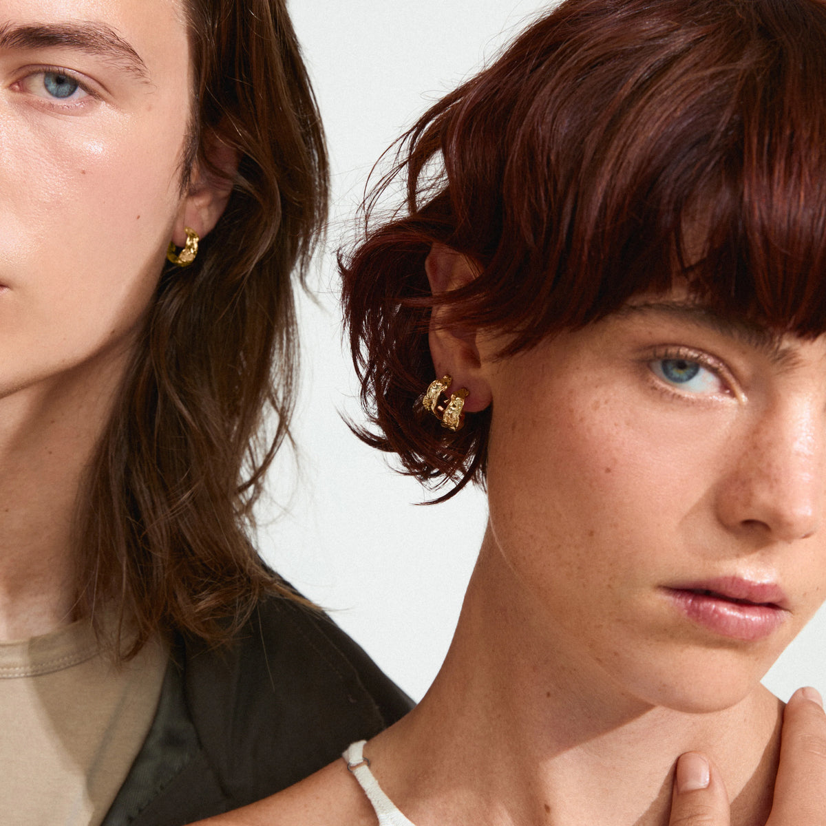 Pilgrim Elara Organic Shaped Earrings Gold