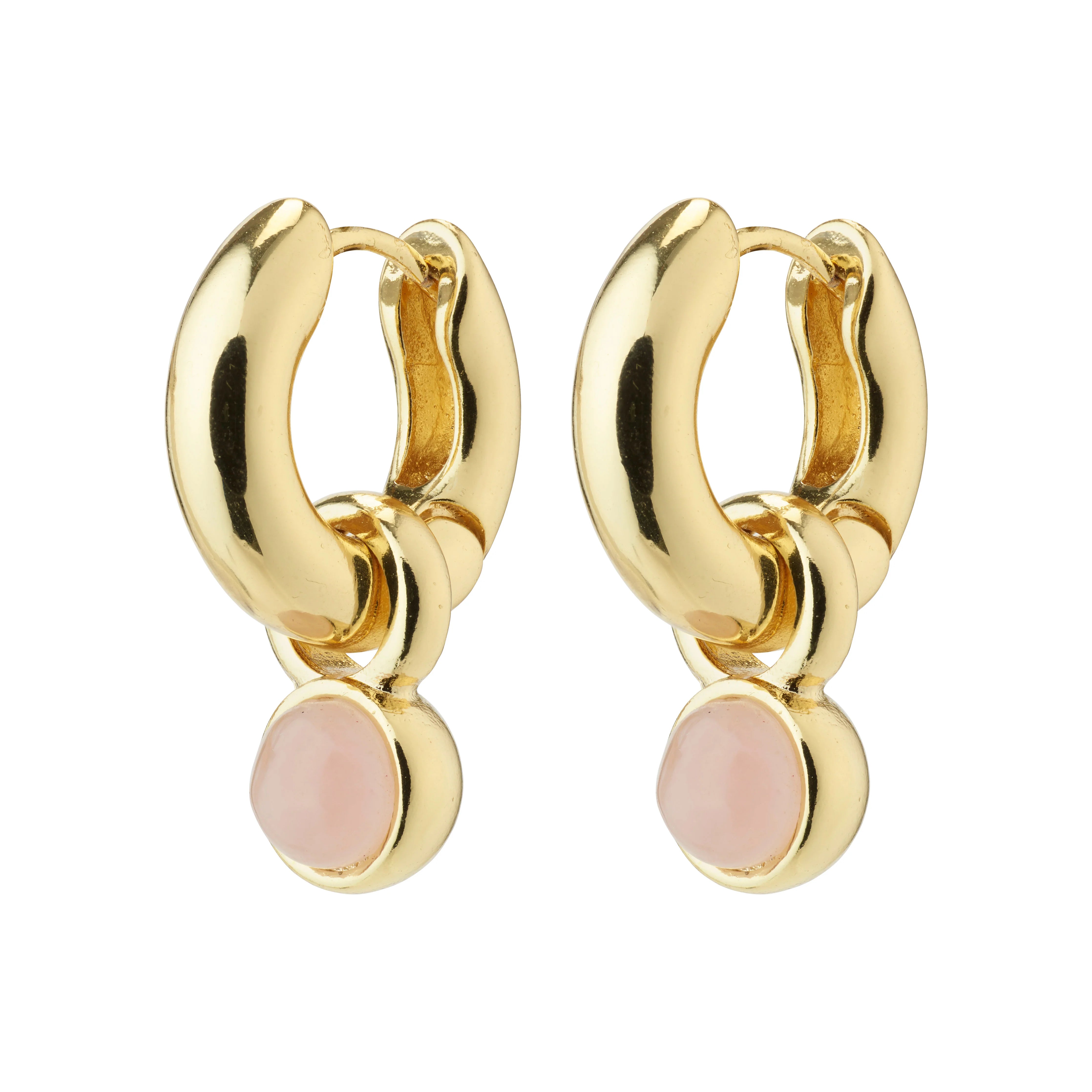 Pilgrim Evah Rosa Hoop Earrings Gold