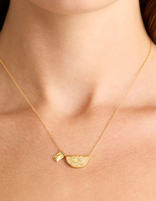By Charlotte Lotus & Little Buddha Necklace