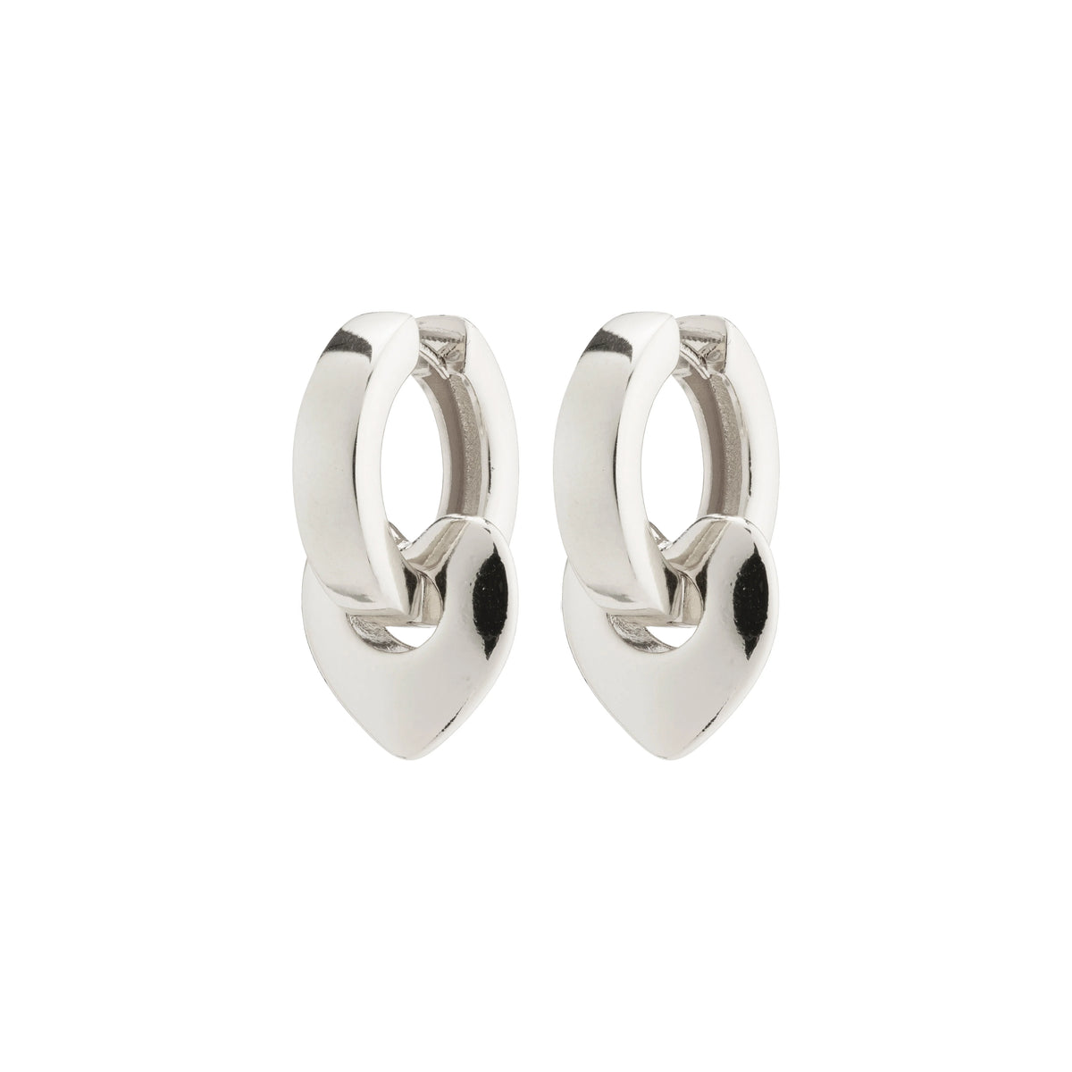Pilgrim Iokaste Recycled Chunky Hoops - Silver