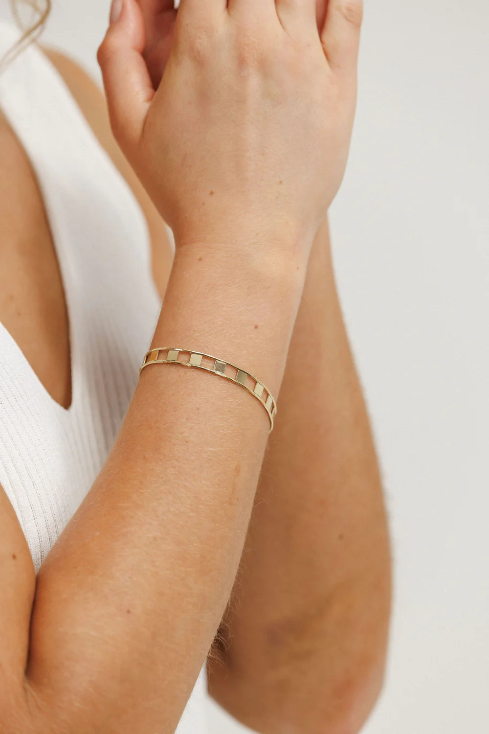 Other Things Ladder Bracelet Gold