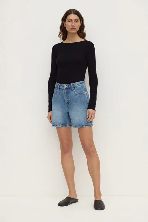 Assembly Label Mid Rise Vintage Denim Short Classic Blue
