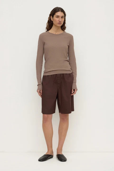 Assembly Label Mika Cotton Long Sleeve Tee Dark Sand