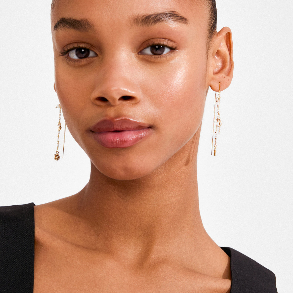 Pilgrim Mylan Chain Earrings Gold