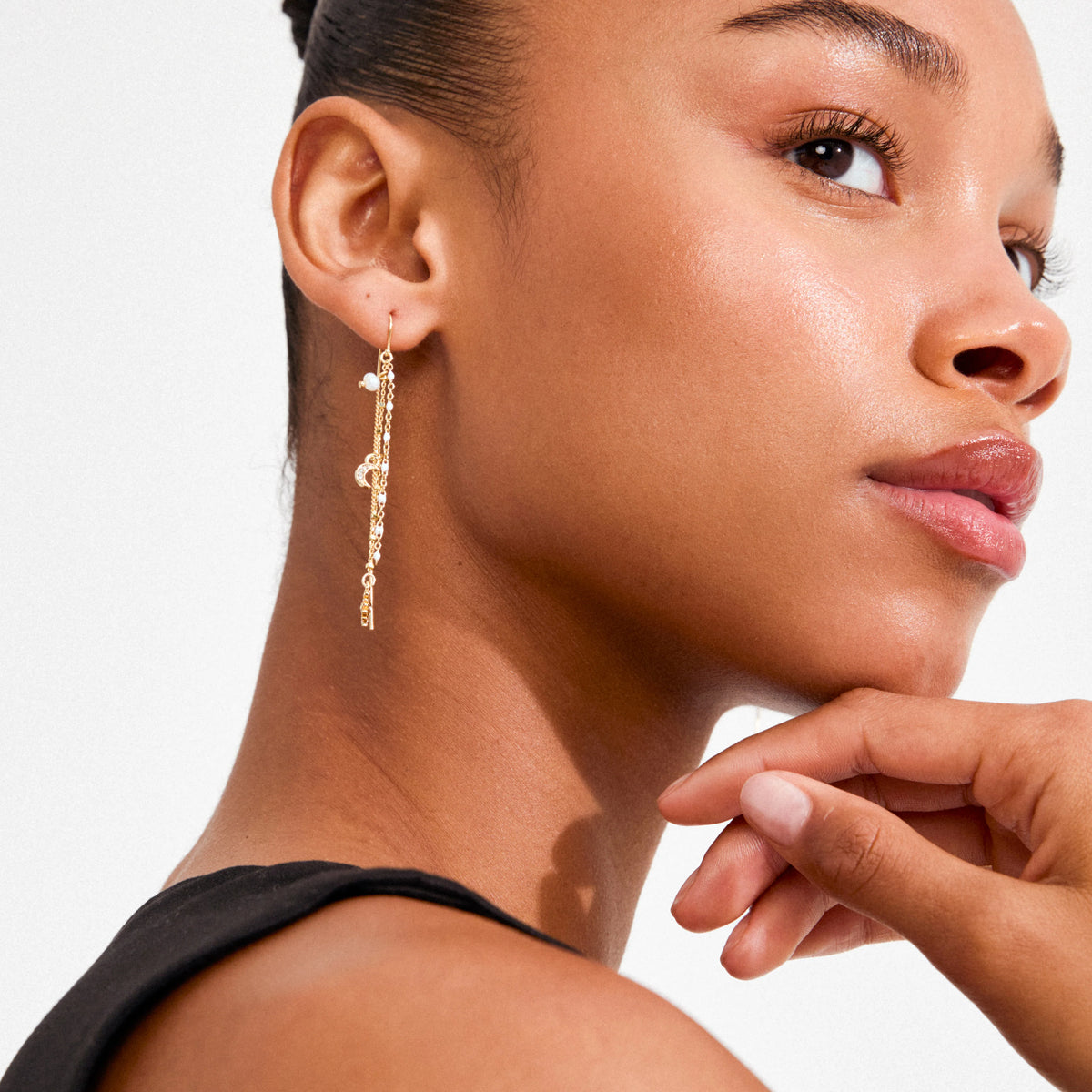 Pilgrim Mylan Chain Earrings Gold