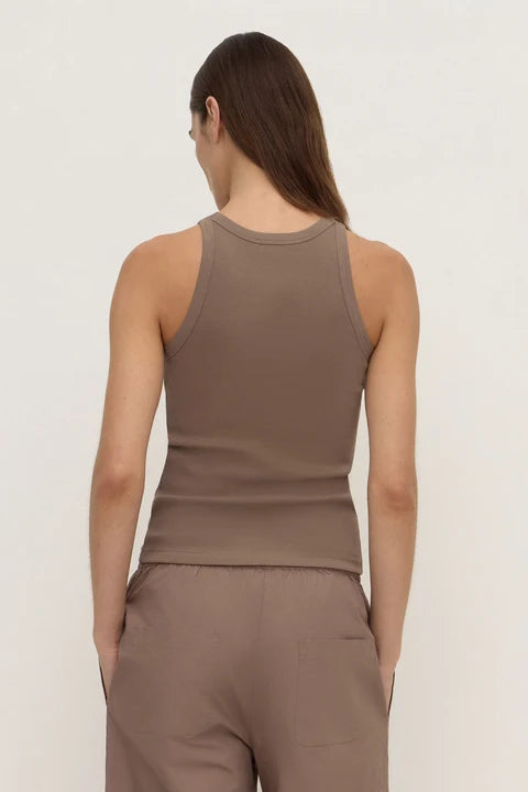 Assembly Label Tabitha Rib Tank Dark Sand