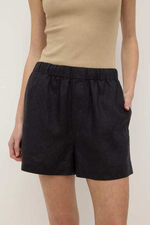 Assembly Label Everyday Linen Short Black