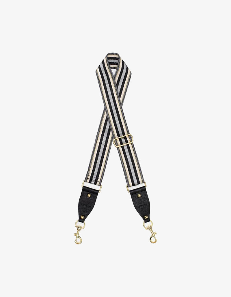 Antler Bag Strap Silver/ Gold Multi Stripe