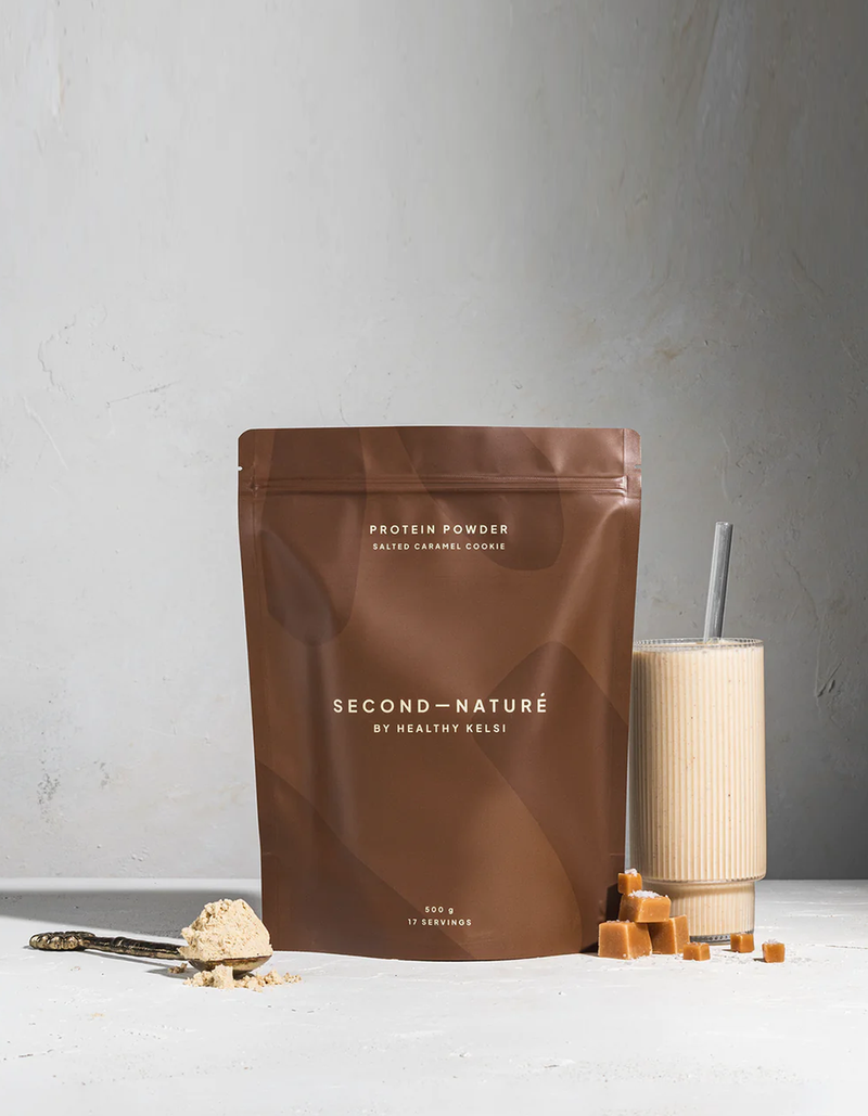 Second Nature By Healthy Kelsi Protein Powder Salted Caramel Cookie