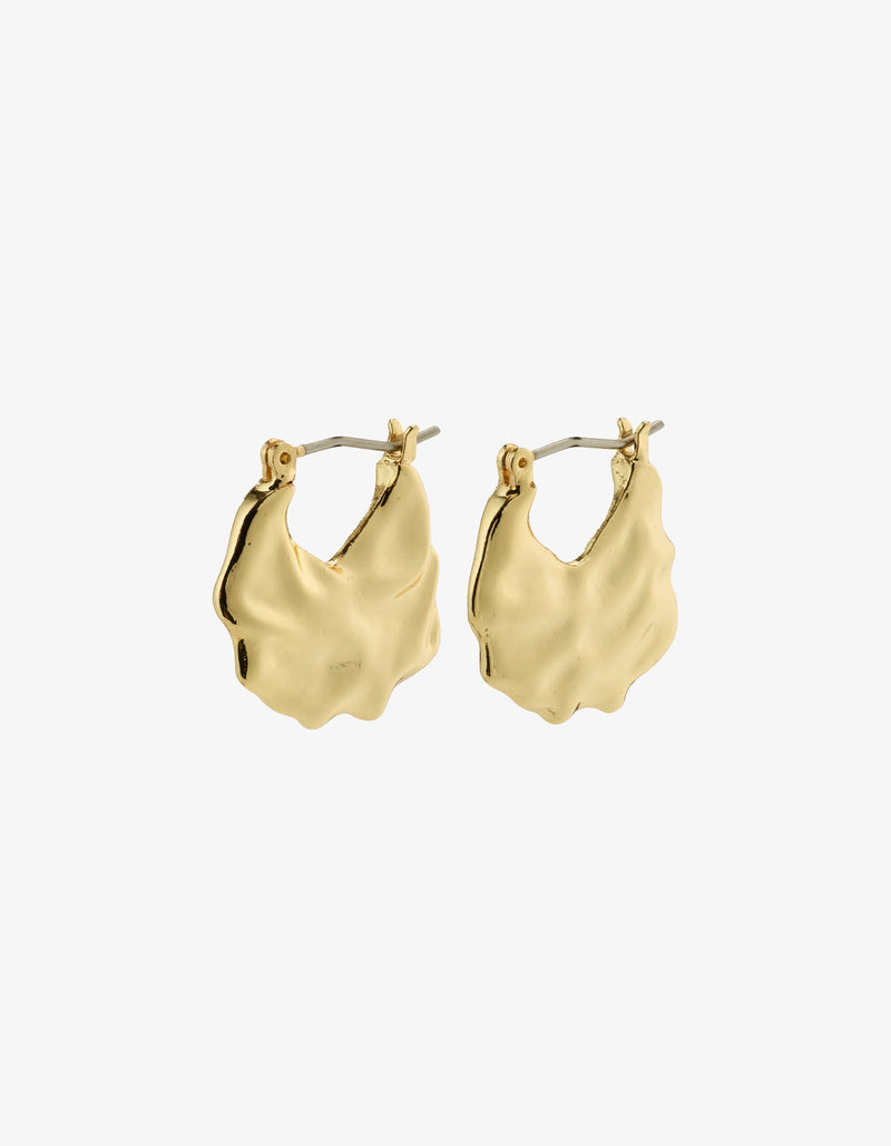 Pilgrim Flow Recycled Gold Plated Hoops
