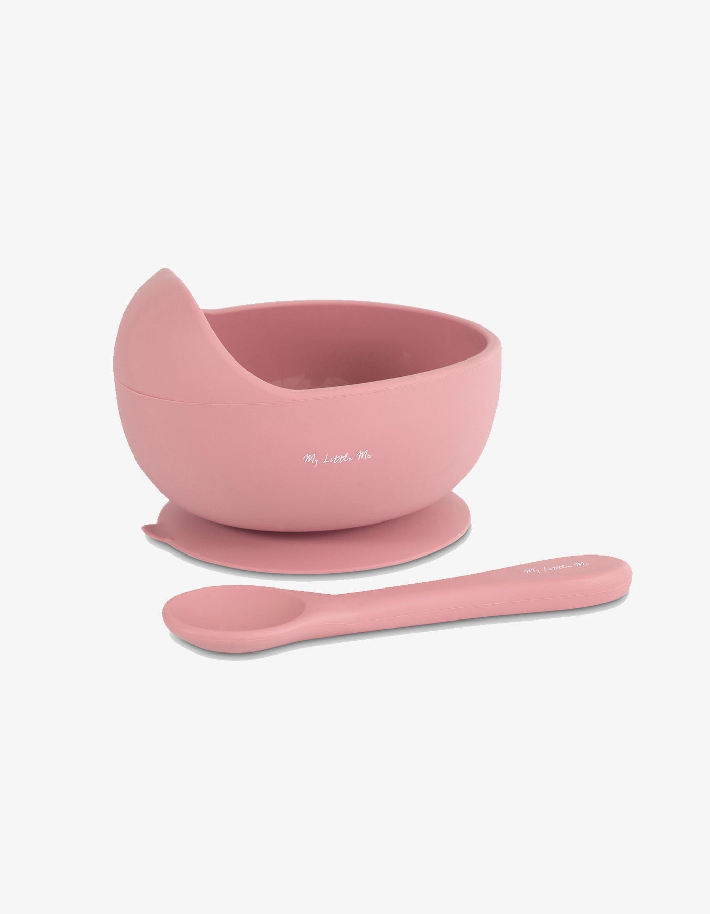 My Little Me Suction Bowl + Spoon - Dusty Rose